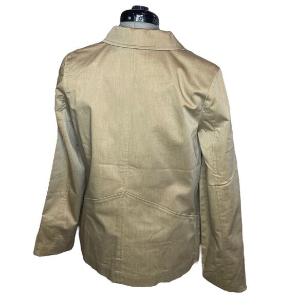 NWT Dialogue tan zip up jacket size 8 - Picture 4 of 7